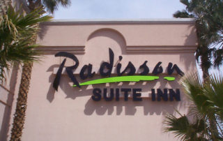 Channel-Letters---Radisson-Inn Suites wall sign