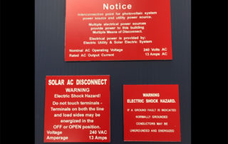 Aluminum engraved signs